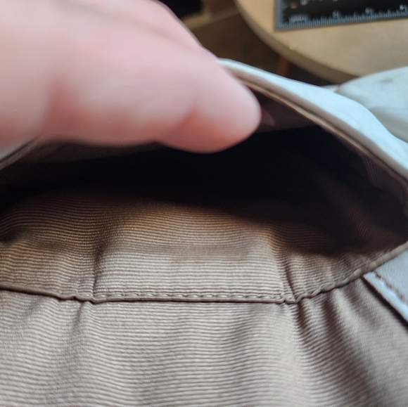 COA Coach Classic Soho White/Brown Leather Double Pocket Carry All Handbag - Picture 12 of 16